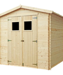 Abri de jardin en bois - Stockage extérieur I236xL226xH218 cm/ 4.33 m2 Petit abri à outils, Local à vélos - Toit imperméable, fenêtres TIMBELA M369