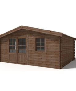 Abri de jardin en bois | 20m2 | 4,13x5,22m | Ep. 45mm | couleur marron | DOM376 | ALTANKA - DOM376