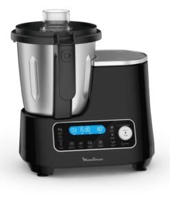 Robot cuiseur moulinex Clickchef noir HF456810 + cuiseur vapeur - Neuf