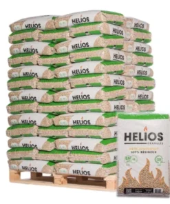 Pellets de bois helios – palette de 65 sacs de 15 kg