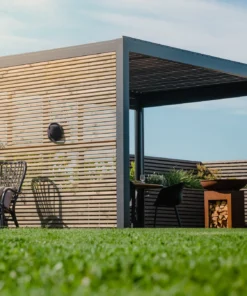 Mur à lattes en bois PERGOLUX